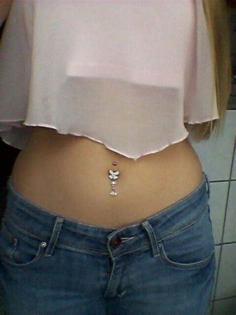 Love This Butterfly Belly Button Piercing Belly Button Piercing
