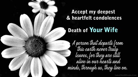 sympathy quotes for death of wife & Condolence Quotes