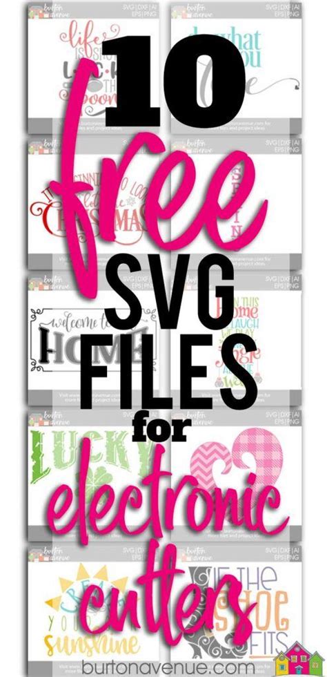 The files can be used on both cricut and silhouette machines for even more fun for everyone! Pin on Free SVG Files from Burton Avenue. Works with ...
