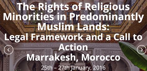 Rights Of Religious Minorities In Predominantly Muslim Lands Call To