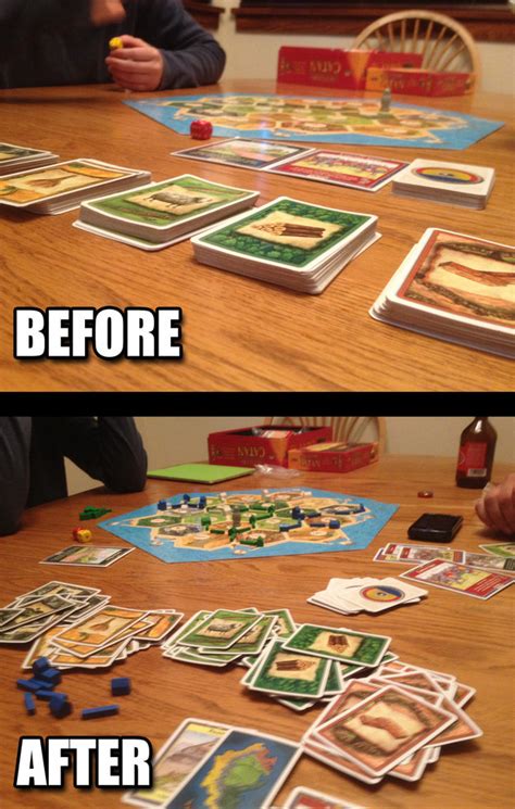 So a typical catan turn would go like this: 19 Pictures That Are Too Real For People Who Play Settlers ...