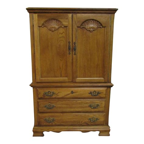 Broyhill Premiere Collection Oak Fitted Wardrobe Chairish