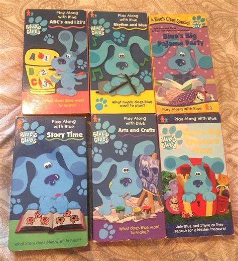 Blue S Clues Arts And Crafts Vhs Vcr Video Tape Movie Steve Nick Jr