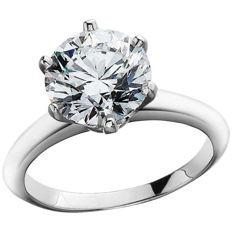 Tiffany And Co 332 Carat Gia Cert Diamond Gold Solitaire Ring At 1stdibs