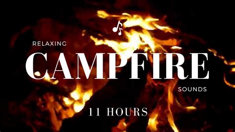 Campfire Sounds With Night Ambiance For 11 Hours Relaxing Deep Sleep