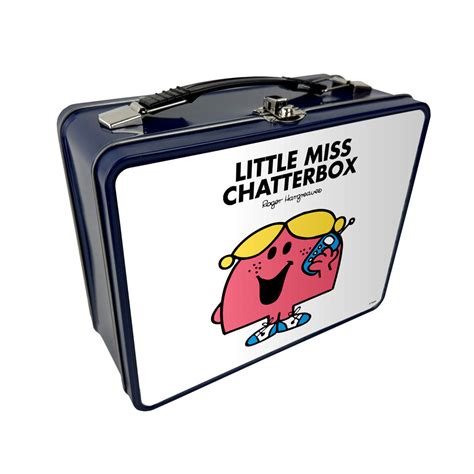 Personalised Little Miss Chatterbox Metal Lunch Box