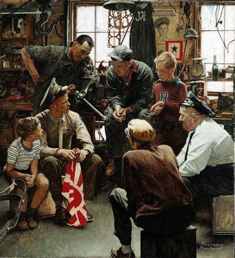 A Harmless Young Shepherd In A Soldiers Coat Norman Rockwell And The