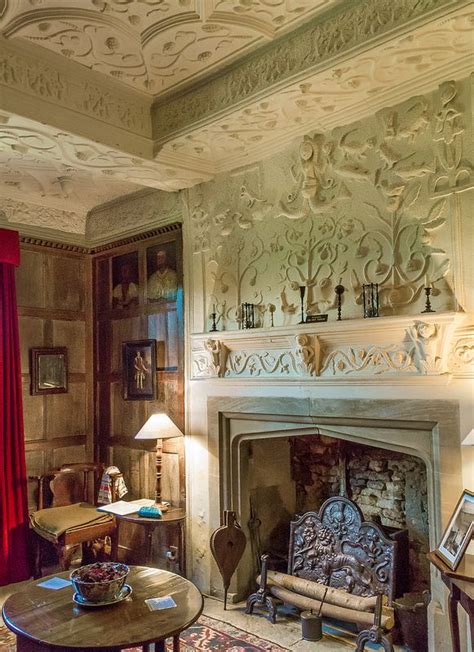 Beautiful 17th Century Plasterwork In Westwood Manor Wiltshire English