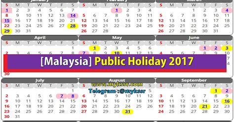 Malaysian Public Holiday 2017