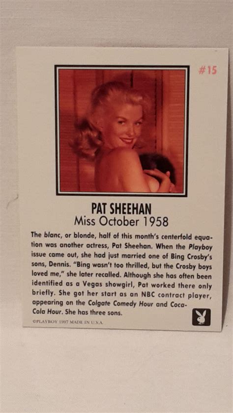 Playbabe S Playmate Of The Month Miss October Pat Sheehan Von EBay