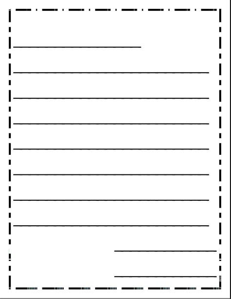 Letter Writing Template First Grade