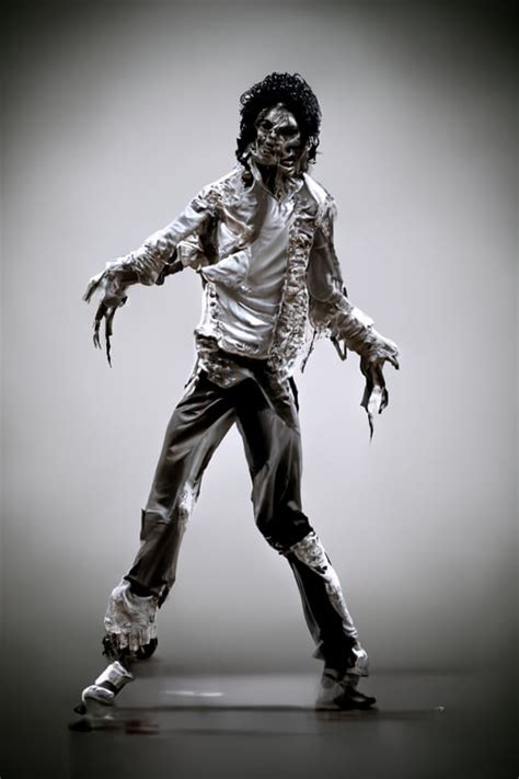 Prompthunt Photo Realistic Zombie Michael Jackson Dancing The