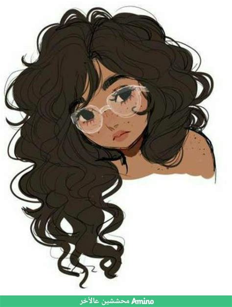 Cartoon Girl Hair Drawing