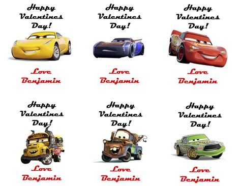 Cars Valentines Smithworx Post
