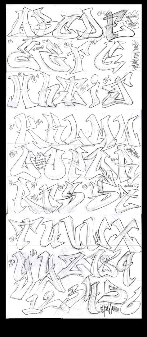 How To Draw Sketch Alphabet In Graffiti Letters Graff