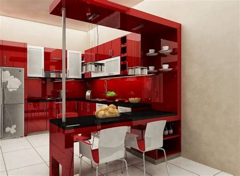 Selain karena nilai estetisnya, dapur anda juga jadi lebih. Adharinterior: Dsign interior kitchen set dan meja mini bar