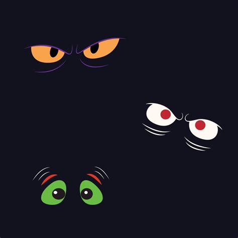Spooky Eyes Staring Out From The Dark 6645975 Vector Art At Vecteezy