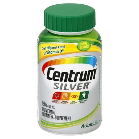 Centrum Silver Adult 50 Multivitaminmultimineral Supplement Tablets