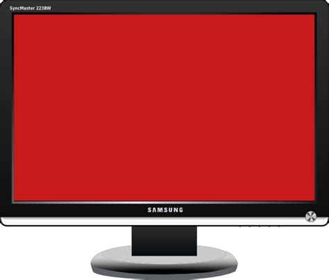 Red Screen Flat Screen Tv Clip Art At Vector