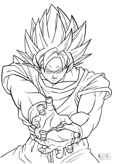 Goku Super Saiyan Coloring Pages