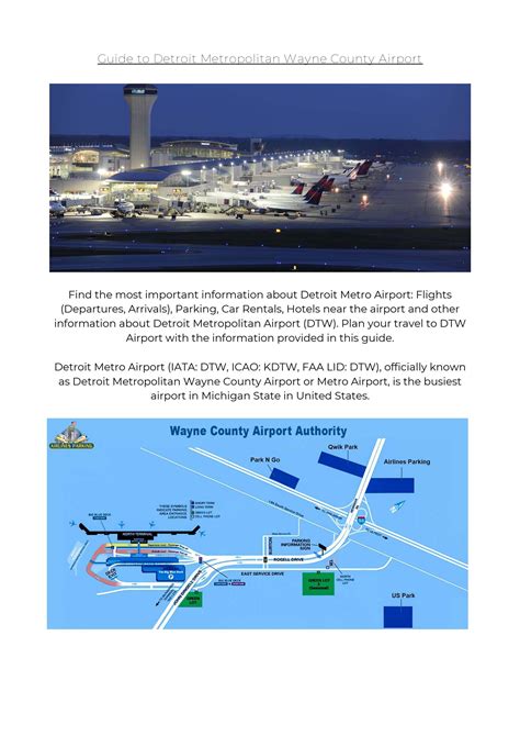 Guide To Detroit Metropolitan Wayne County Airport By Johnsmithlk Issuu