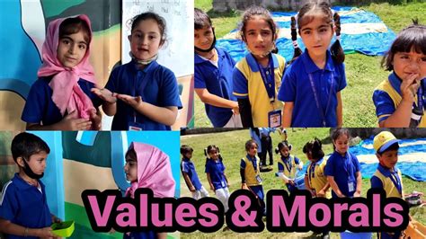 Moral And Value Based Activities With Pre Primary Classes Best Teaching
