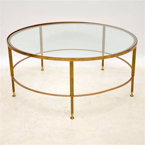 All it takes is plain hot water and a microfiber cloth. 1960's French Brass & Glass Coffee Table | Interior ...