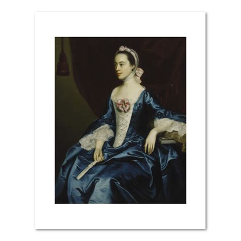 Portrait Of A Lady In A Blue Dress By John Singleton Copley Portrait