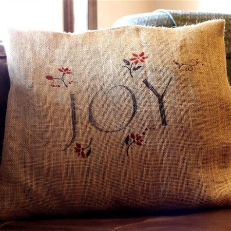 Holiday Burlap Pillow Covers For A Casual Rustic Feel Hearth And Vine