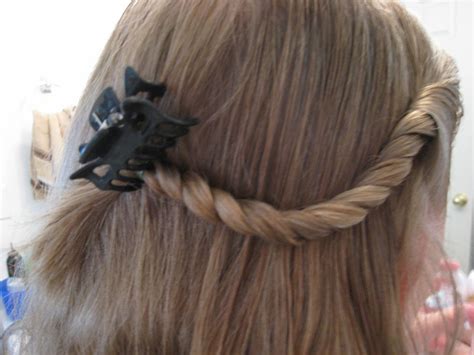 At the end secure it with a rubber band for hair. A Very Simple Twist Hairstyle - Babes In Hairland
