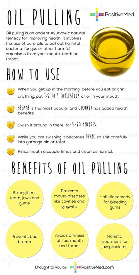 Benefits Of Oil Pulling Positivemed Com Real Benefits Oil Pulling Herbal