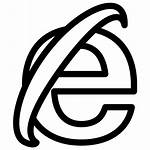Internet Explorer Icon Icons Browser Line Logos