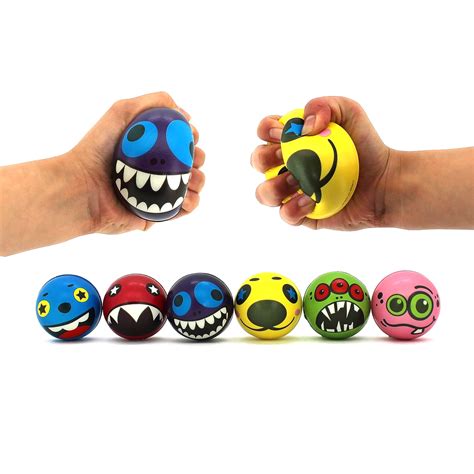Funny Face Stress Ball 76mm Online Toys Australia