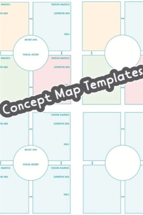 Nursing Concept Map Template Etsy In 2020 Concept Map Template