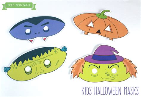 Free Printable Halloween Kids Masks