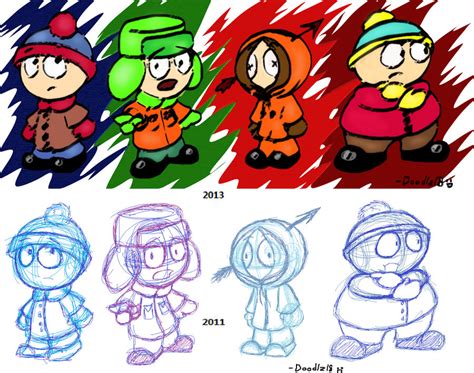 South Park Kids Sketches By Doodlz18 On Deviantart