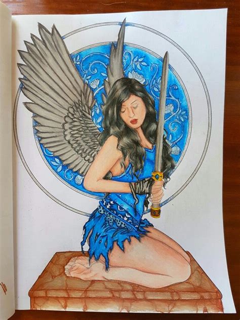 Selina Fenech Gothic Coloring Book Using Prismacolor Pencils Fairy Art Art Coloring Books