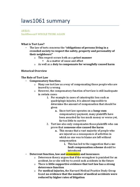 Here are best warning letter for negligence of duty. Torts summary.docx | Negligence | Duty Of Care