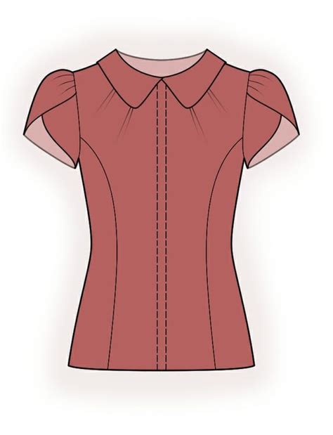 blouse sewing pattern 4379 made to measure sewing pattern from lekala with free online