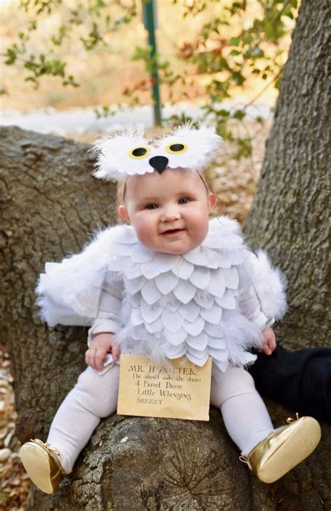Hedwig Baby Owl Costume Diy No Sew Make Life Lovely Baby Girl