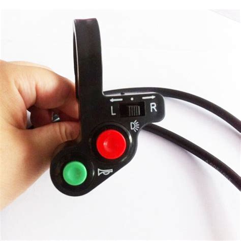 7 Wire Universal Headlight Turn Signal And Horn Handlebar Switch For