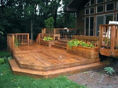 I show you how to frame in this two level pool deck using treated 4x4 posts and 2x8 joists and beams. creative deck ideas two level backyard deck ideas most ...