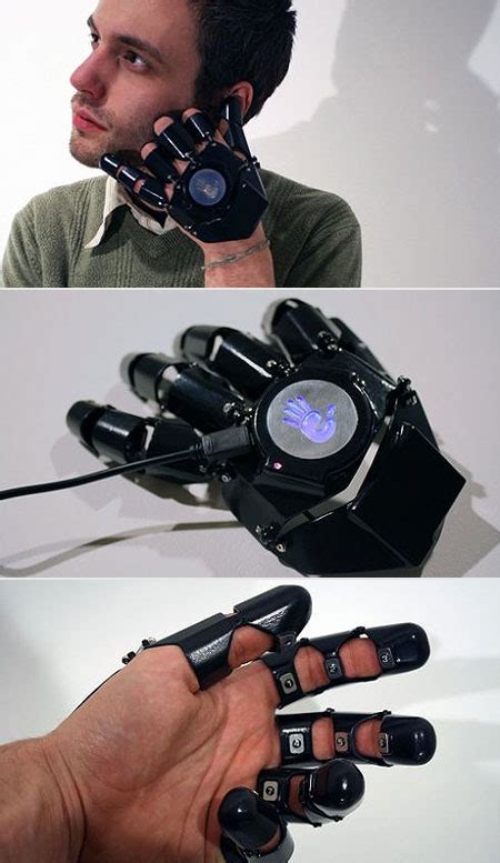 An iron man glove is radically different in that the metal is fully enclosing. Strange Wearable Phone Looks Like Iron Man's Glove - TechEBlog