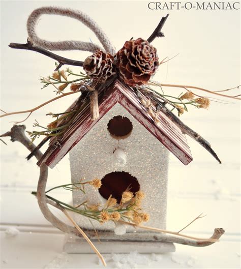 DIY Embellished Dollar Bird House Ornaments - Craft-O-Maniac | Ornament ...