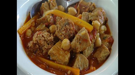 How To Make Spicy Pork And Sausage Stew Youtube