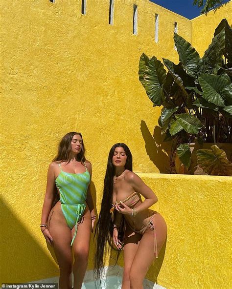 Kylie Jenners Bff Stassie Karanikolaou Turns Up The Heat In Leopard Print Bikini Daily Mail