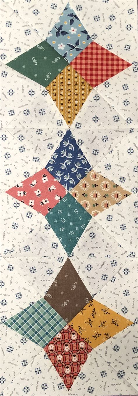 Vintage Kite Quilt Block Foundation Paper Piecing