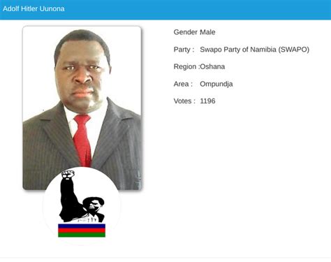 Adolf Hitler Wins Election In Namibia You Really Couldn T Make It Up