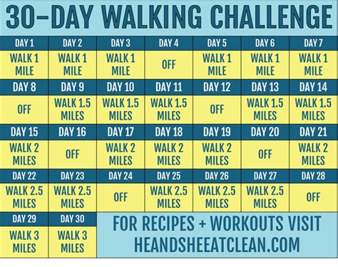 30 Day Walking Challenge — He And She Eat Clean Healthy