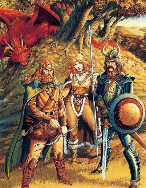 Larry Elmore Dragons Of Autumn Twilight Dungeons And Dragons Art